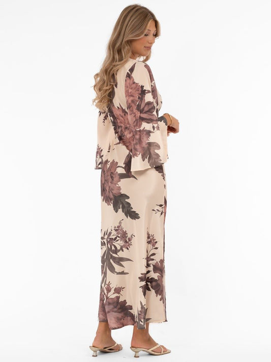 Capri Collection, Meadow Dress Champagne/Rose/Sage