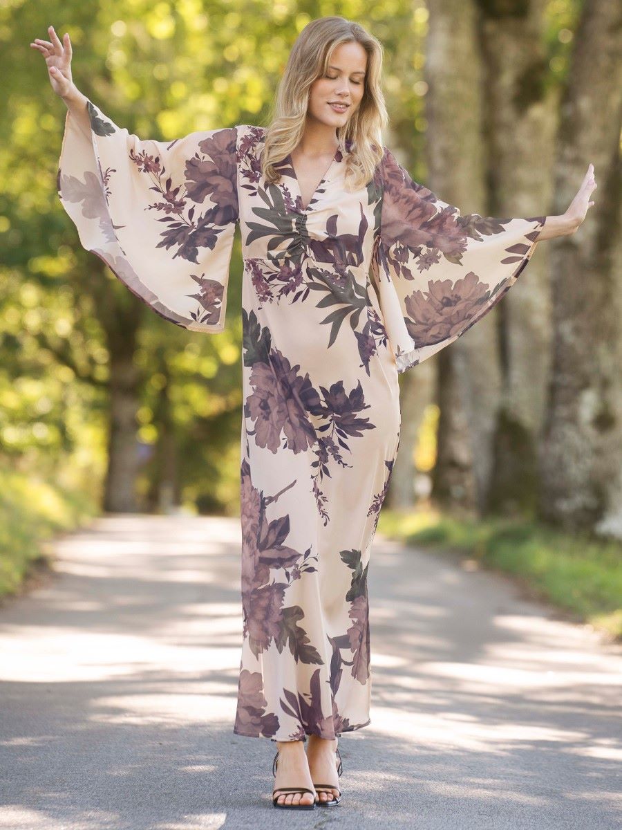 Capri Collection, Meadow Dress Champagne/Rose/Sage