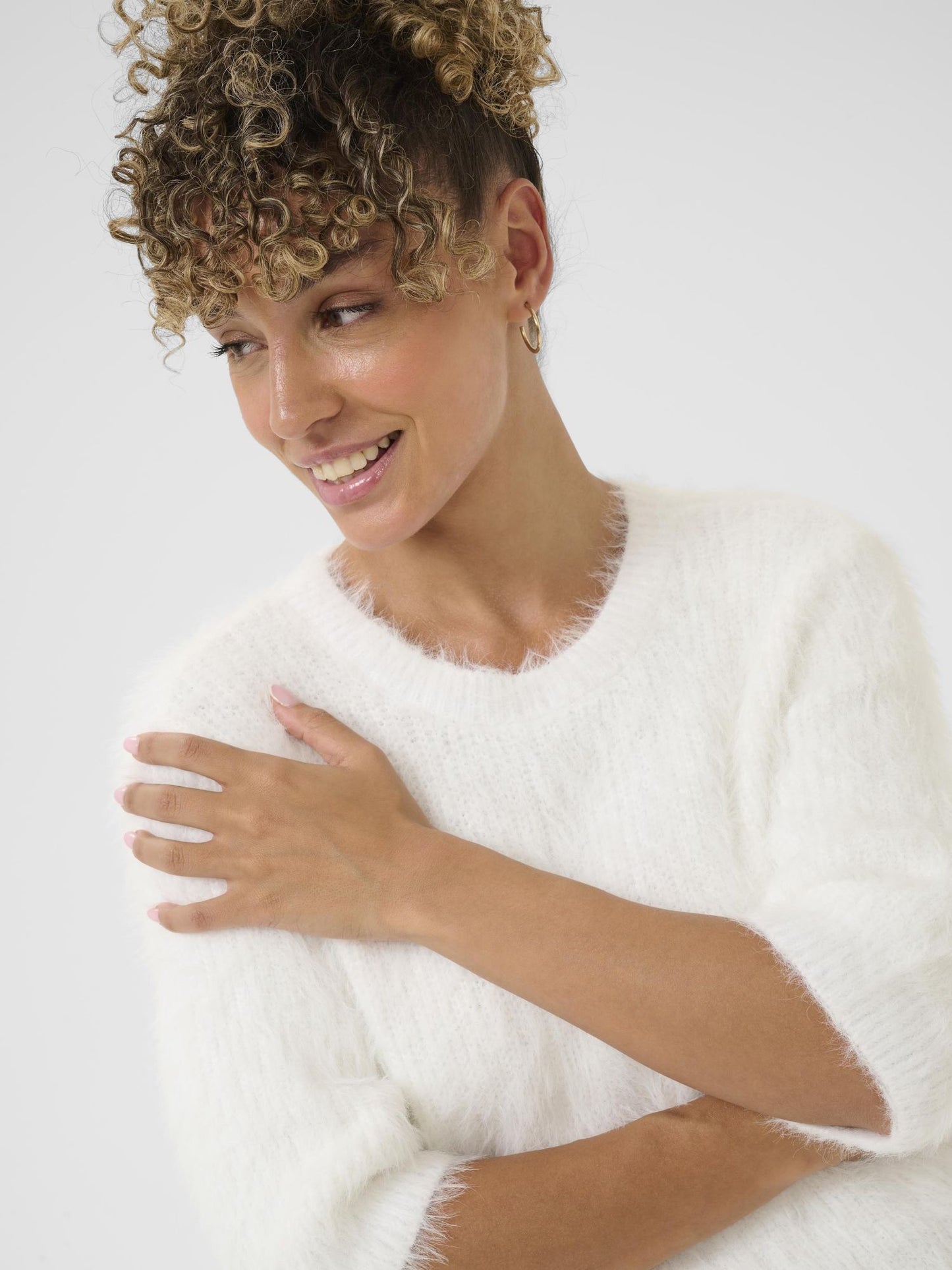 Cream, Lini Knit Pullover