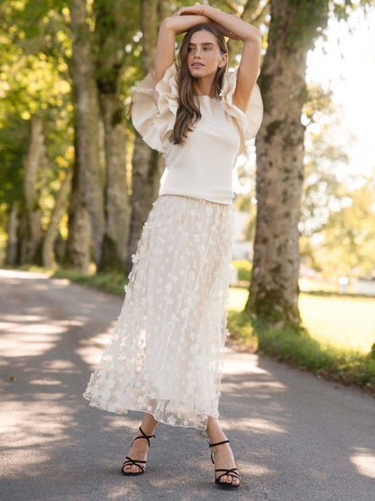 Capri Collection, Chateau Skirt Champagne