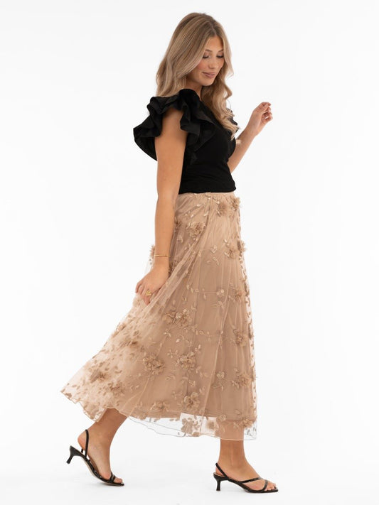 Capri Collection, Florence Skirt Antique Gold