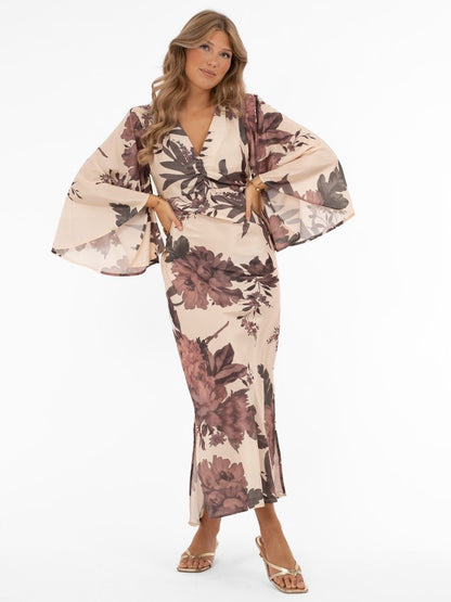 Capri Collection, Meadow Dress Champagne/Rose/Sage