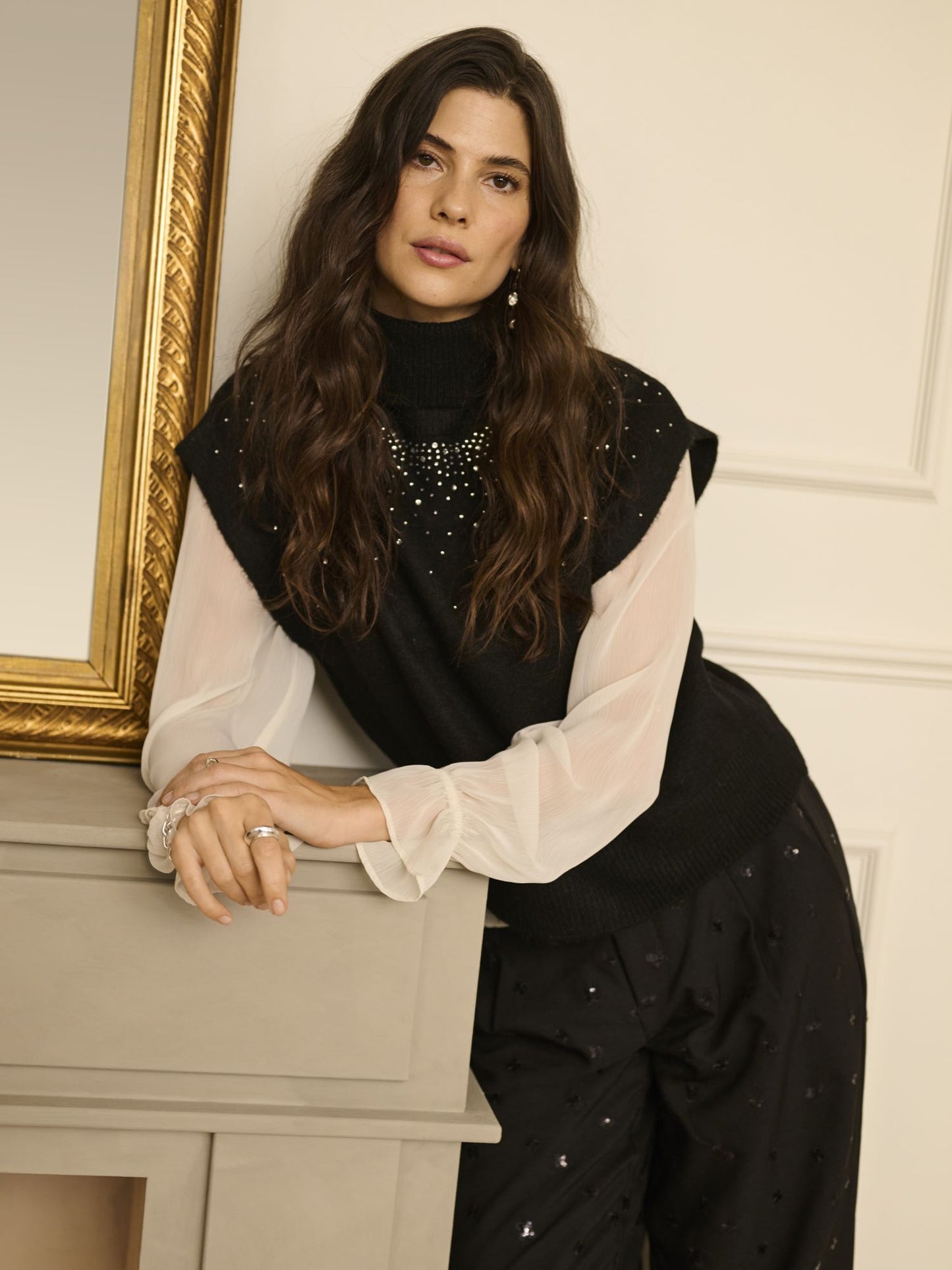 Cream, Gift Knit Slipover