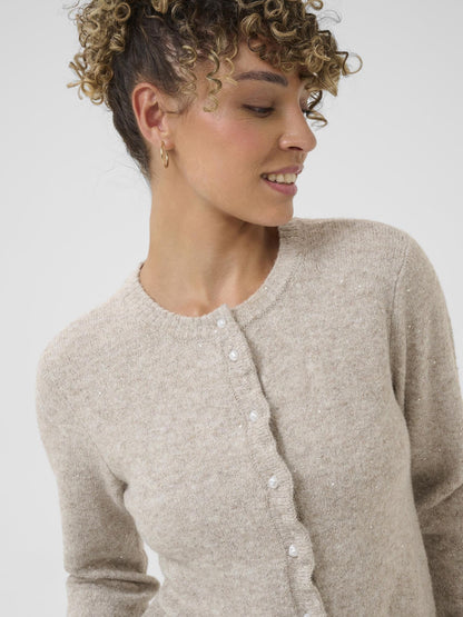 Cream, Jolly Knit Cardigan