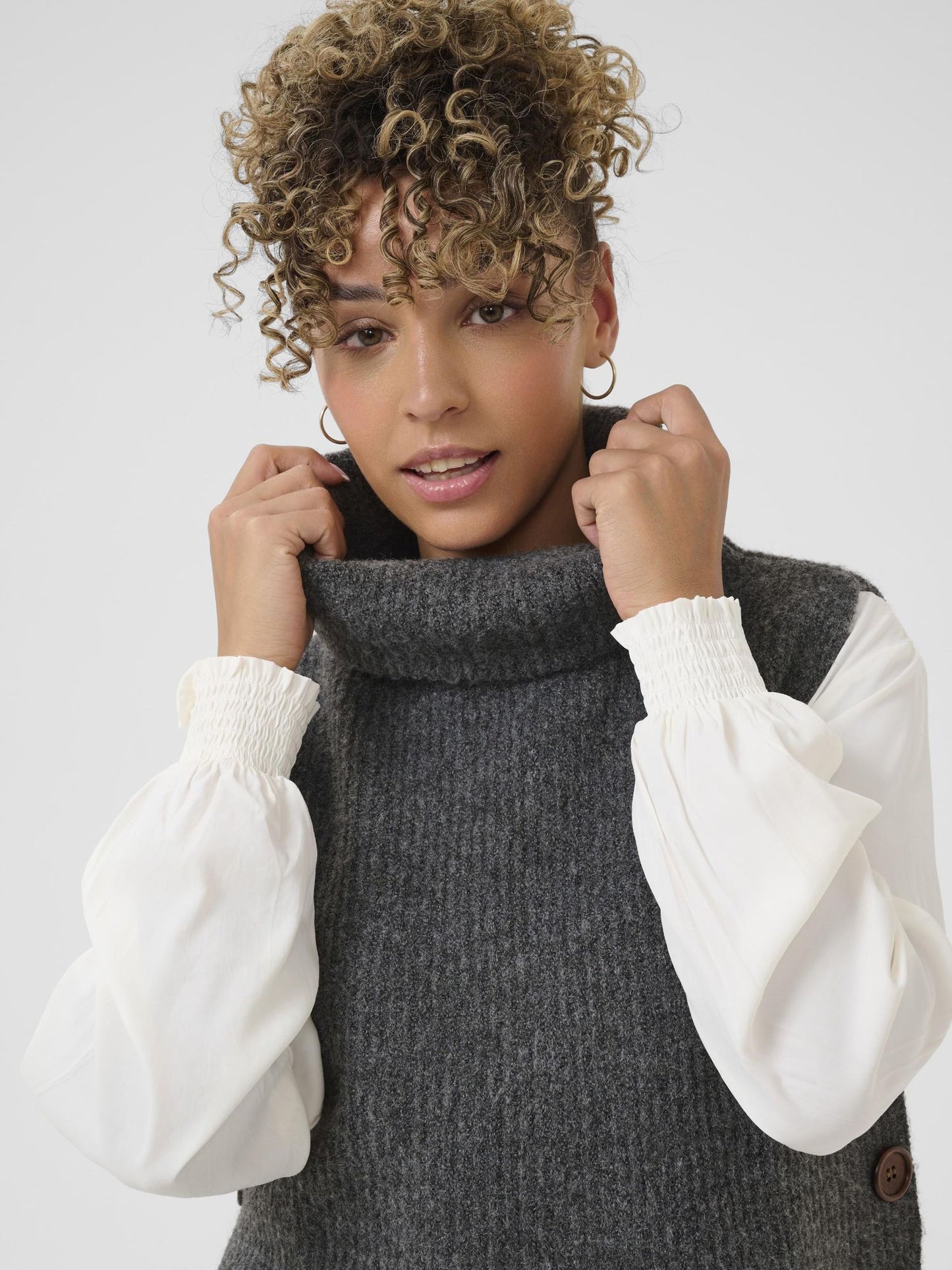 Cream, Starfi Short Knit Slipover