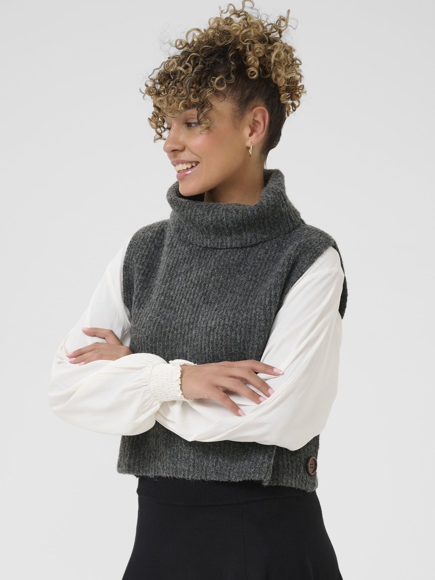 Cream, Starfi Short Knit Slipover