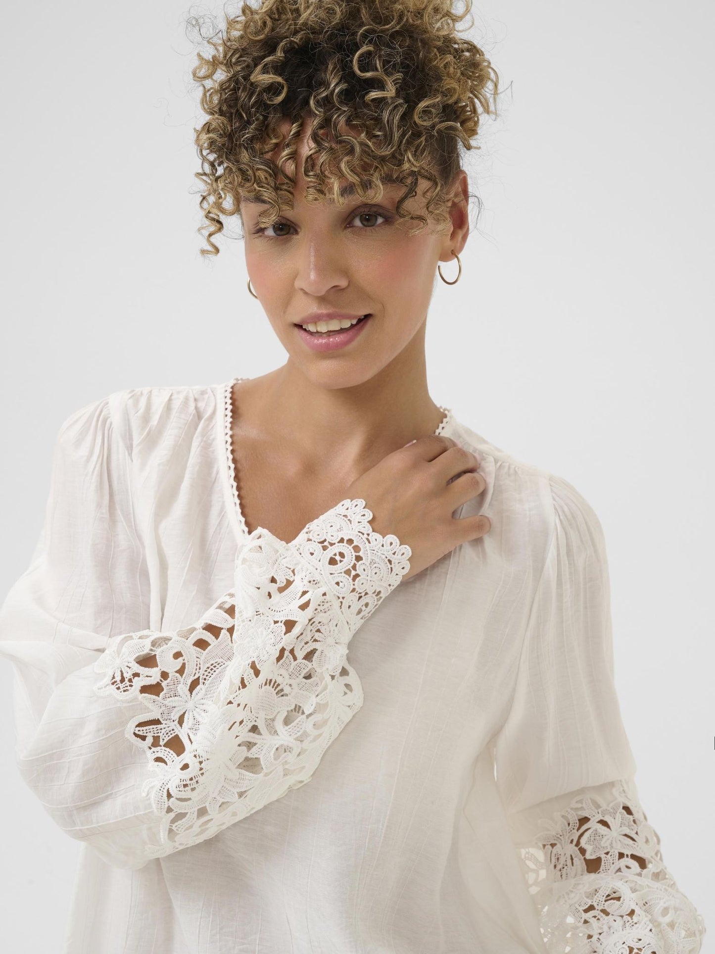 Cream, Tina Blouse